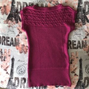 Long magenta sweater